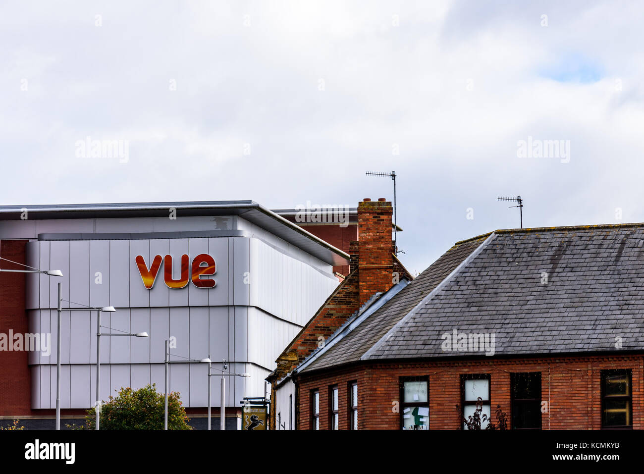 Northampton UK October 5, 2017 VUE entertainment logo sign in
