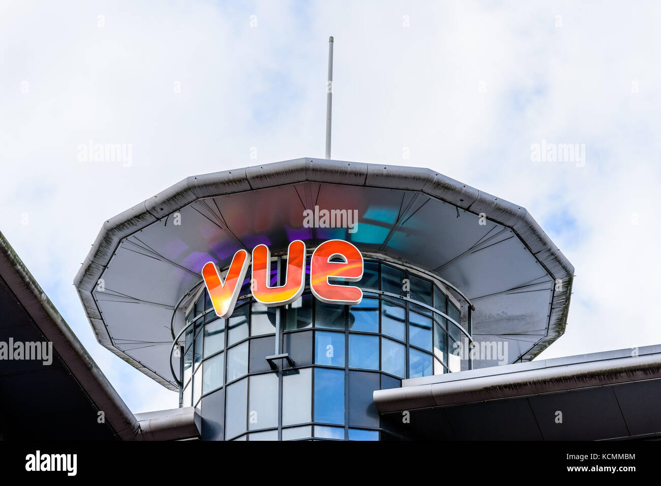 Northampton UK October 5, 2017 VUE entertainment logo sign in