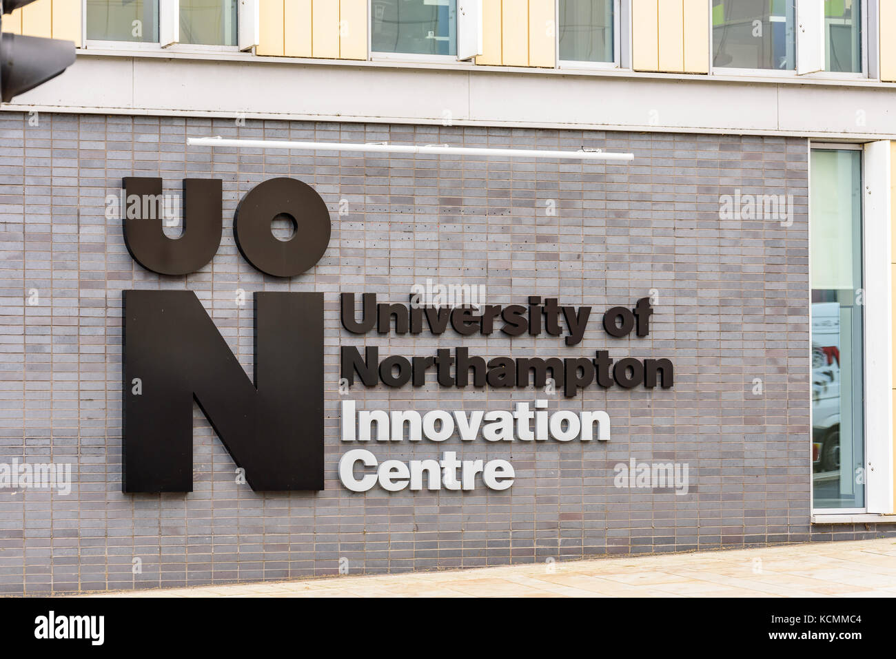 Northampton UK October 5, 2017 University of Northampton Innovation Centre logo sign in