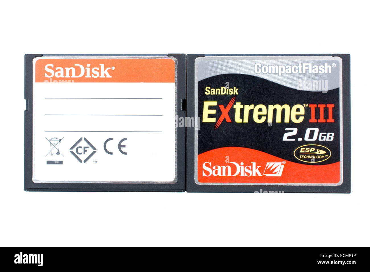 Memory card reader in use with a Sandisk Compact Flash card Stock Photo -  Alamy