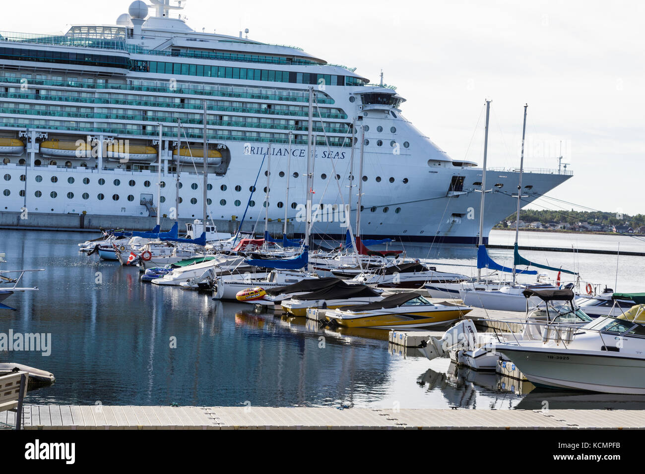 Royal Caribbean Cruise Ship Brilliance Of The Seas Docked In Charlottetown Prince Edward Island Canada Stock Photo Alamy