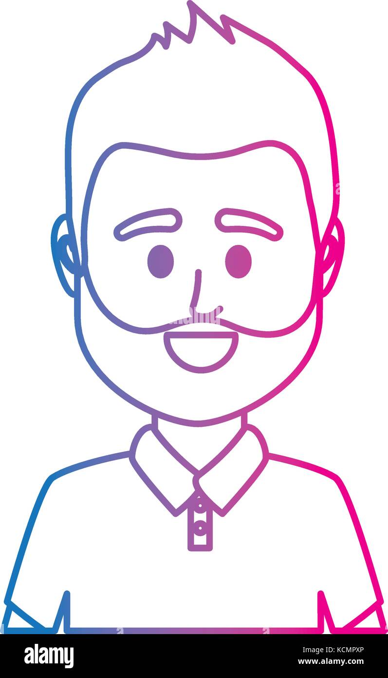 line avatar man with t-shirt design Stock Vector Image & Art - Alamy