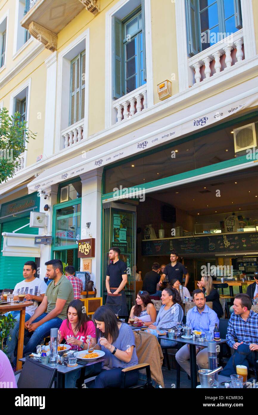 Bar, Heraklion, Crete, Greek Islands, Greece, Europe Stock Photo Alamy