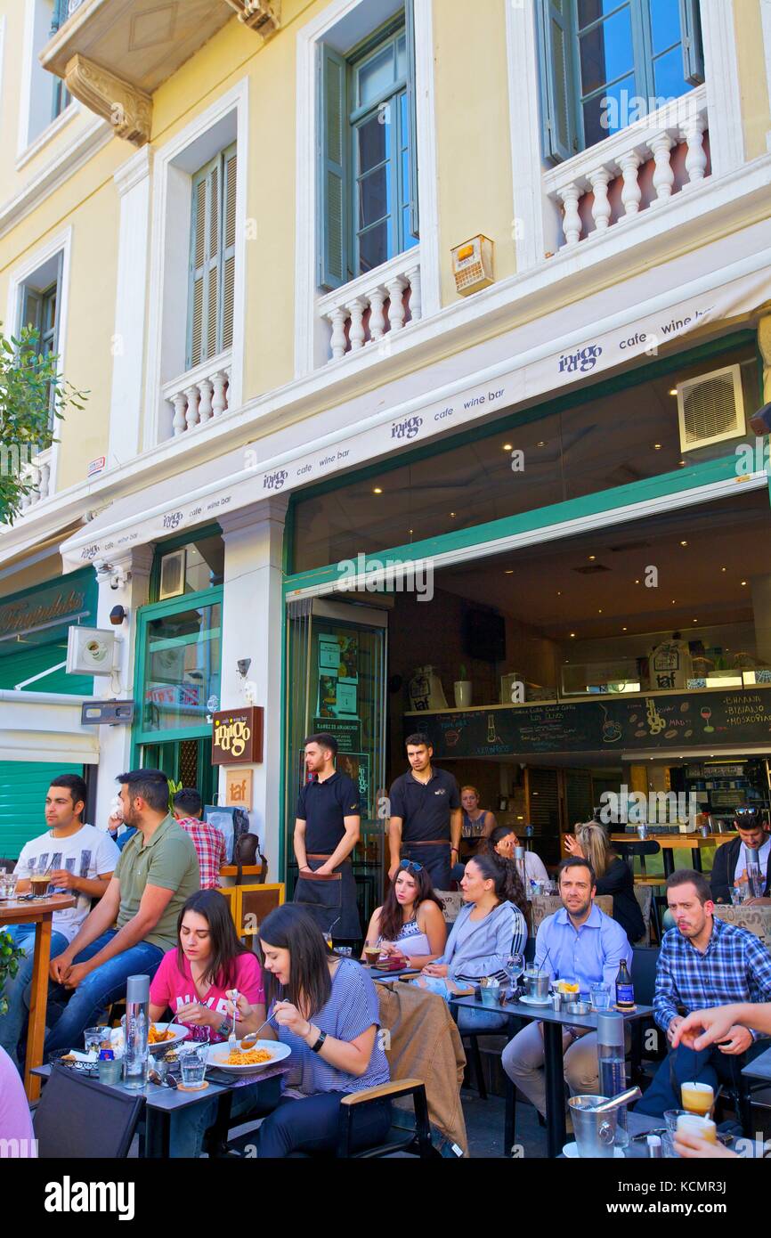 Bar, Heraklion, Crete, Greek Islands, Greece, Europe Stock Photo Alamy