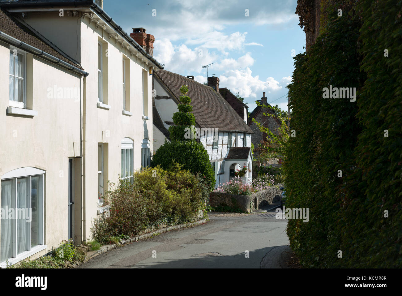 Charming houses and cottages on Church Street in the village of