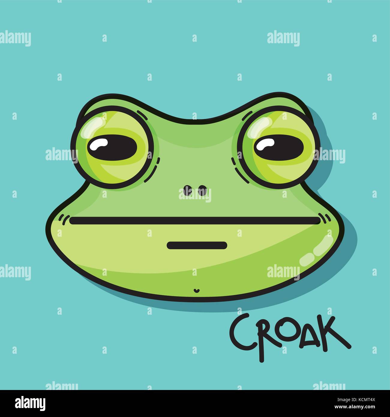 cute frog animal of nature fauna Stock Vector Image & Art - Alamy