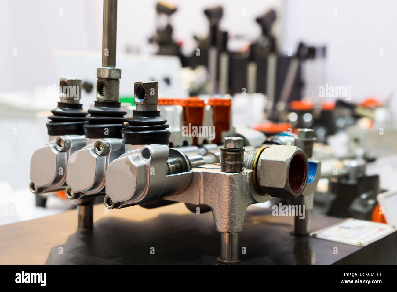 Cross Section of Hydraulic Control valve unit Stock Photo Alamy