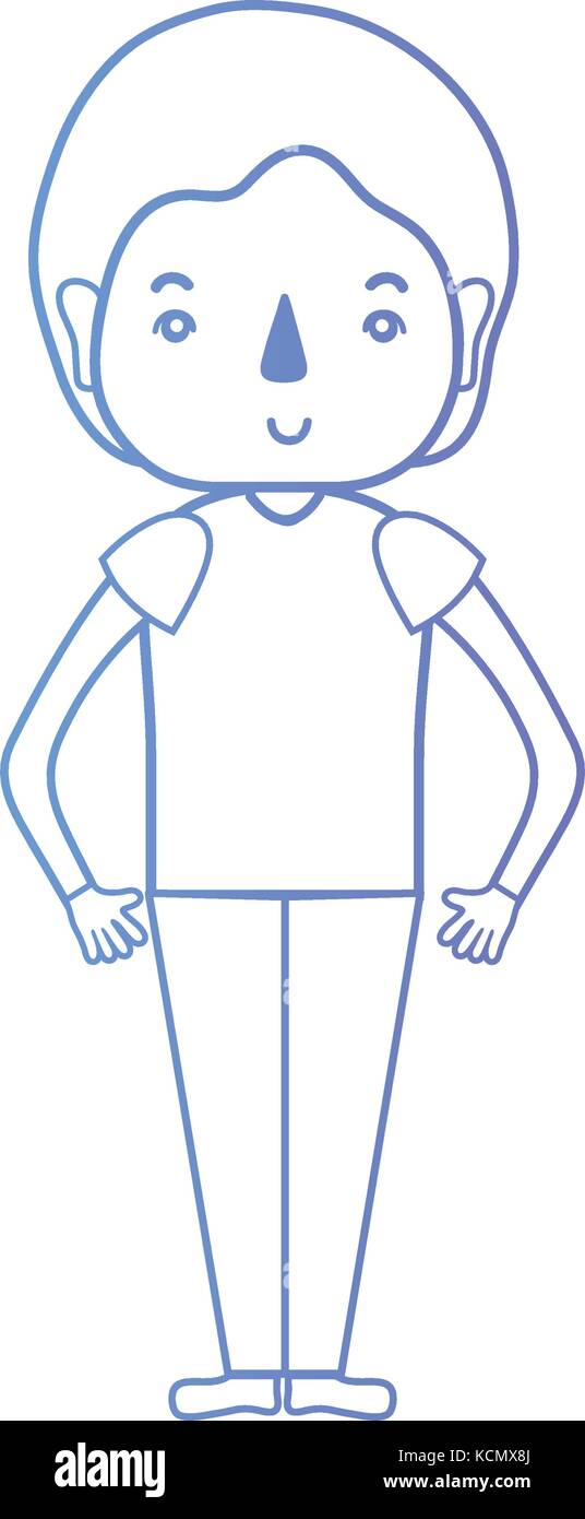 line man with hairstyle and clothes design Stock Vector Image & Art - Alamy