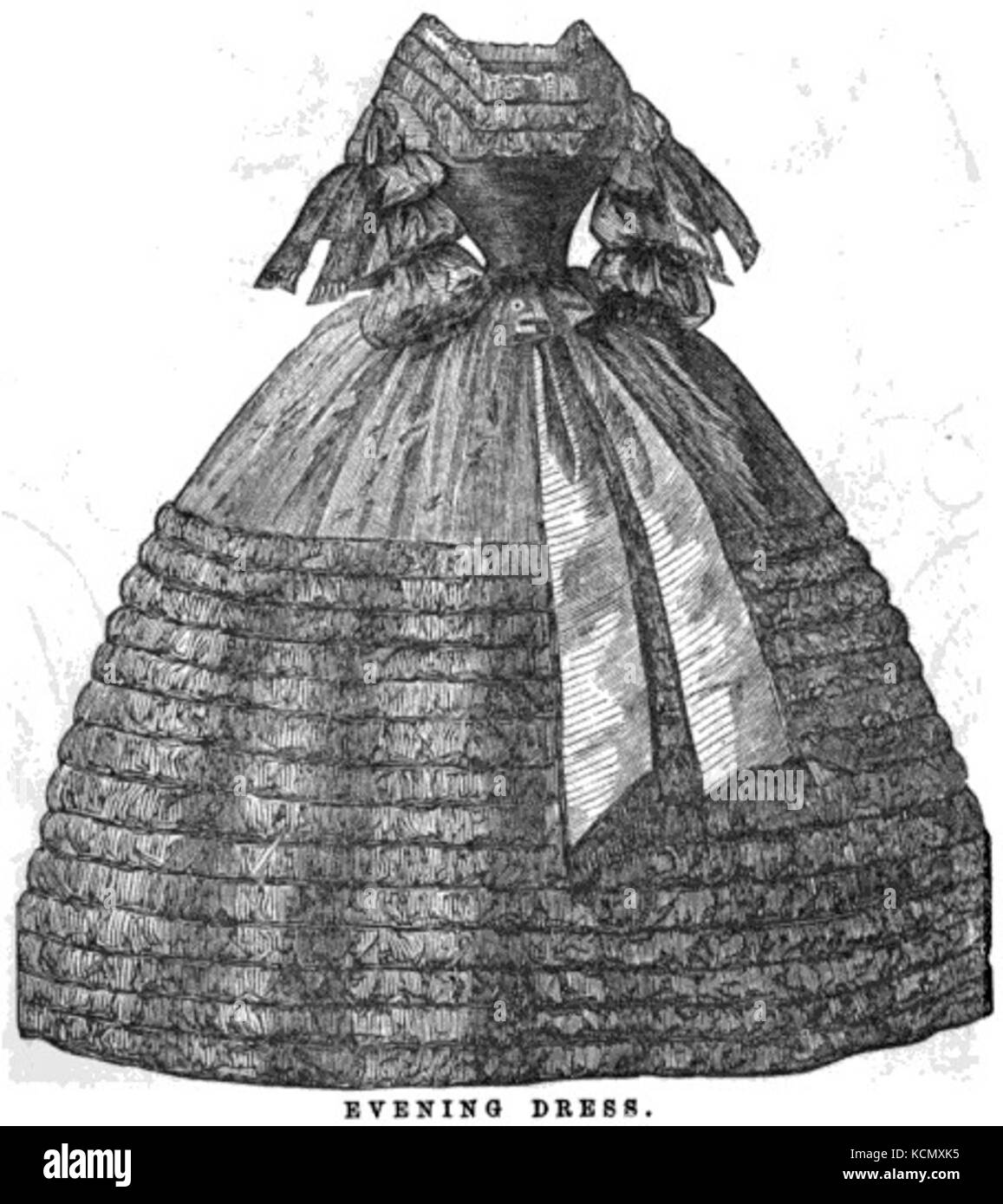 Evening Dress from 1860 Stock Photo - Alamy