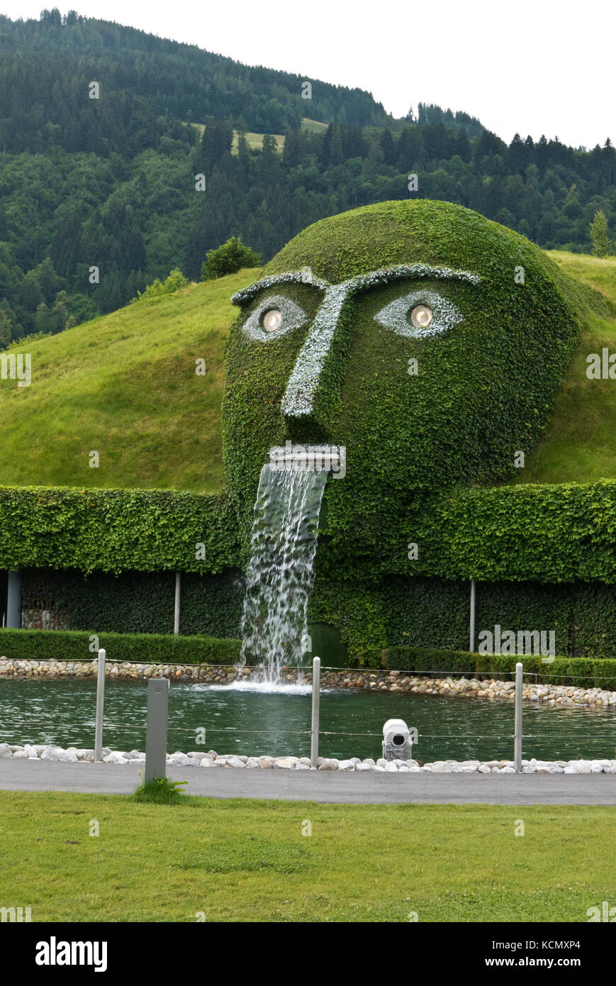 The Giant face at the entrance to the Swarovski Crystal Worlds, Wattens,  Austria Stock Photo - Alamy