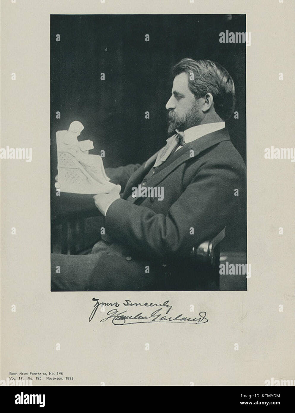 Hamlin Garland with signature Stock Photo Alamy