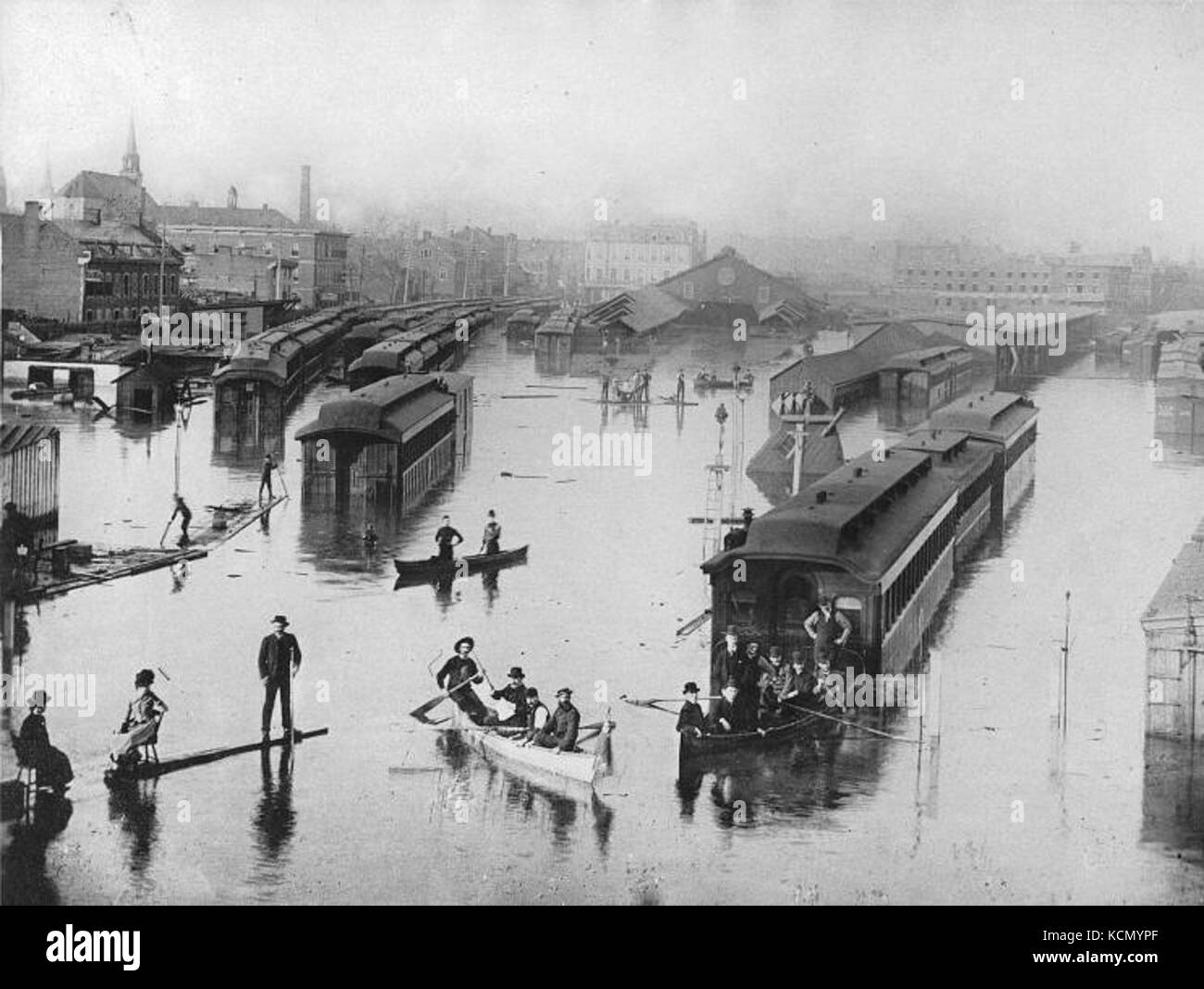Gare Bonaventure Montreal 1886 Stock Photo Alamy