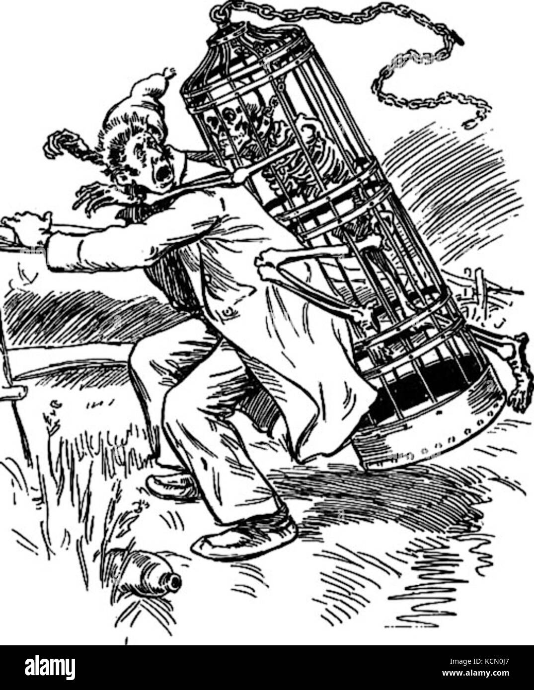 Cage de la Corriveau Stock Photo Alamy