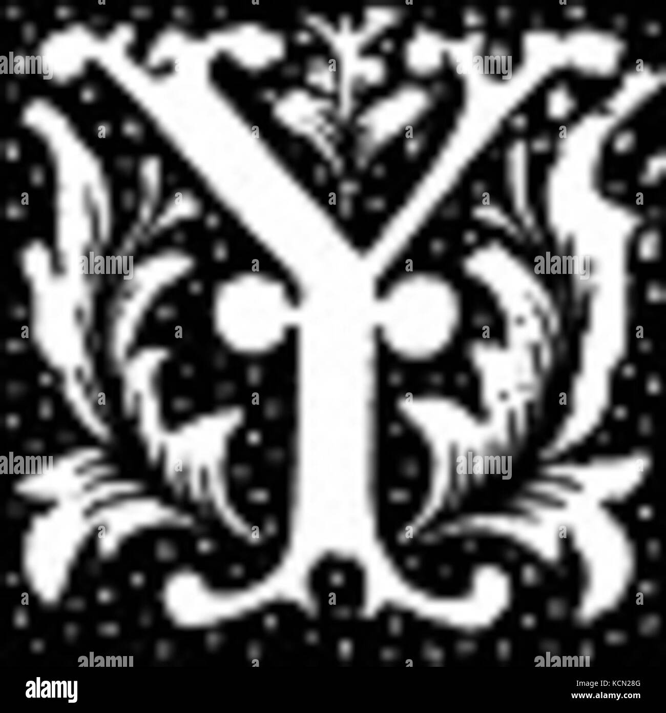 Drop Cap Y Stock Photo Alamy