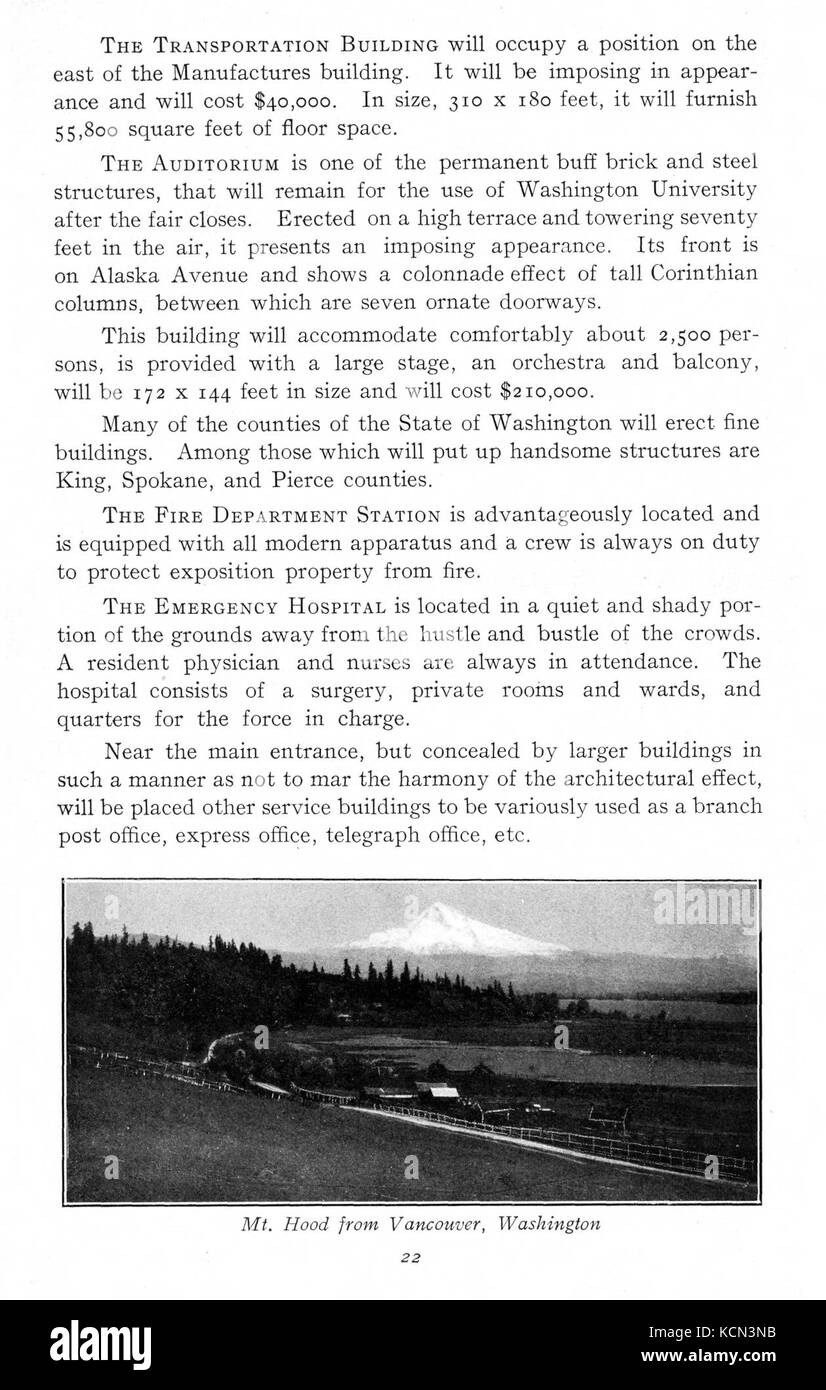Alaska Yukon Pacific Exposition   Seattle, June 1 October 16, 1909   Page 22 Stock Photo