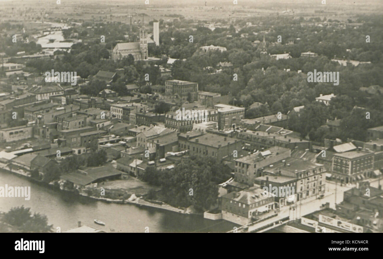 Belleville Ontario from the Air (HS85 10 36727) Stock Photo