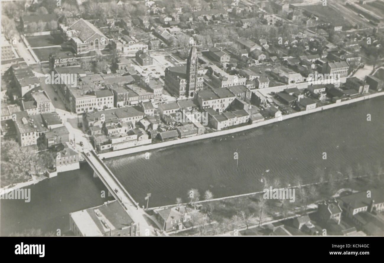 Belleville Ontario from the Air (HS85 10 36726) Stock Photo