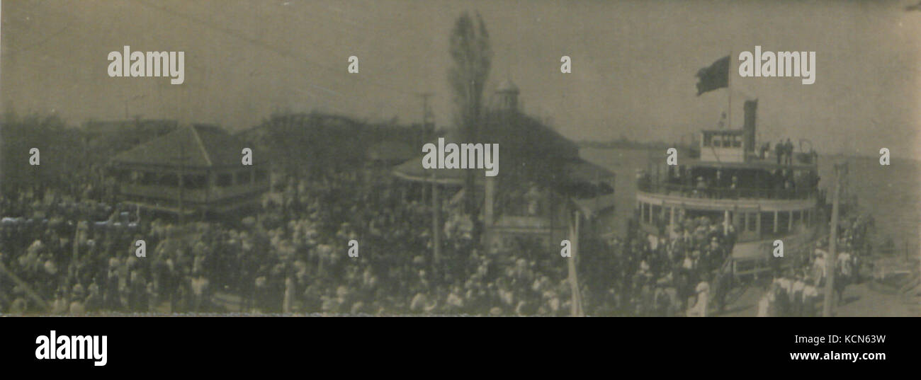 The ferry landing at Hanlan’s Point, located on Toronto Island, was a ...