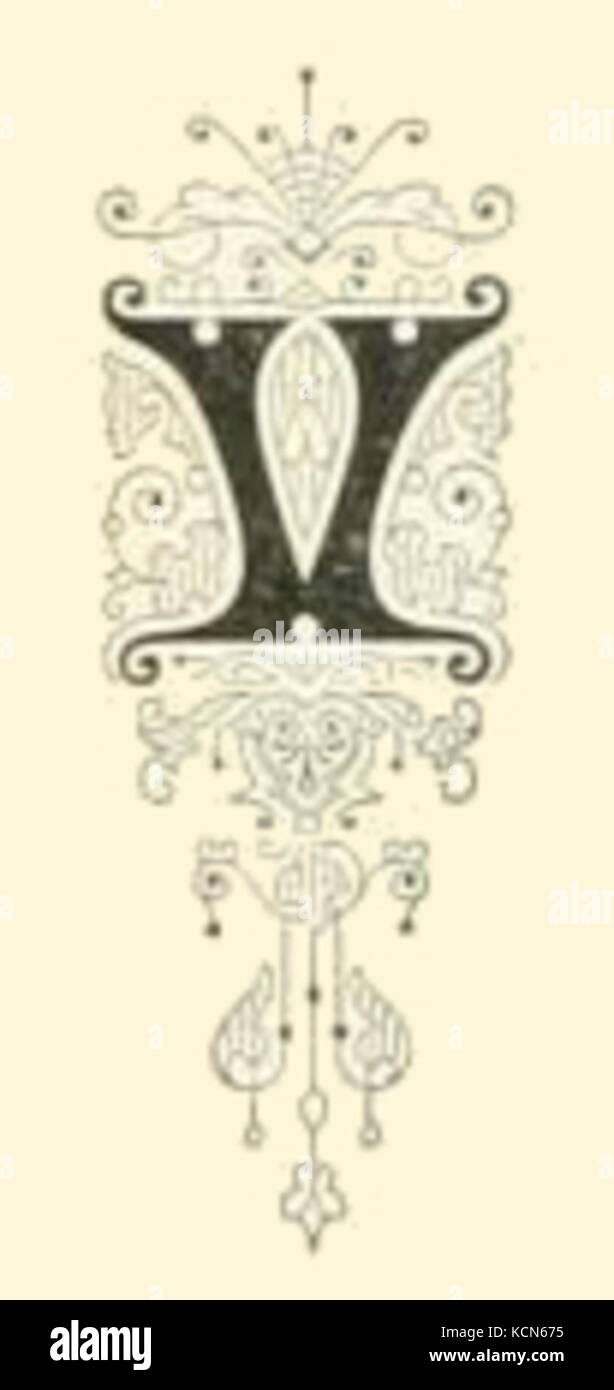 Fancy Letter V Stock Photo - Alamy