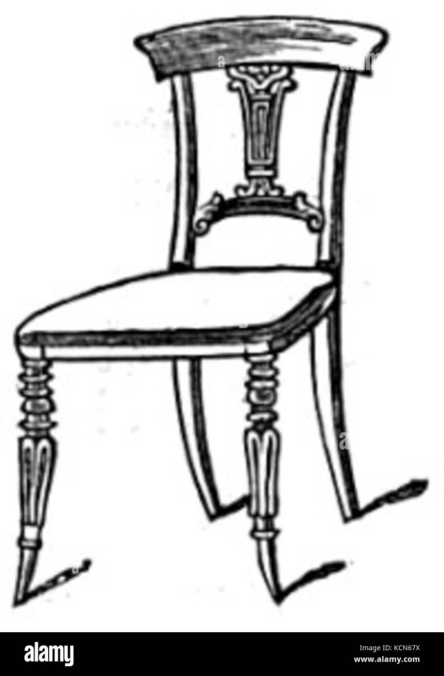 Fancy Chair Drawing Stock Photo Alamy
