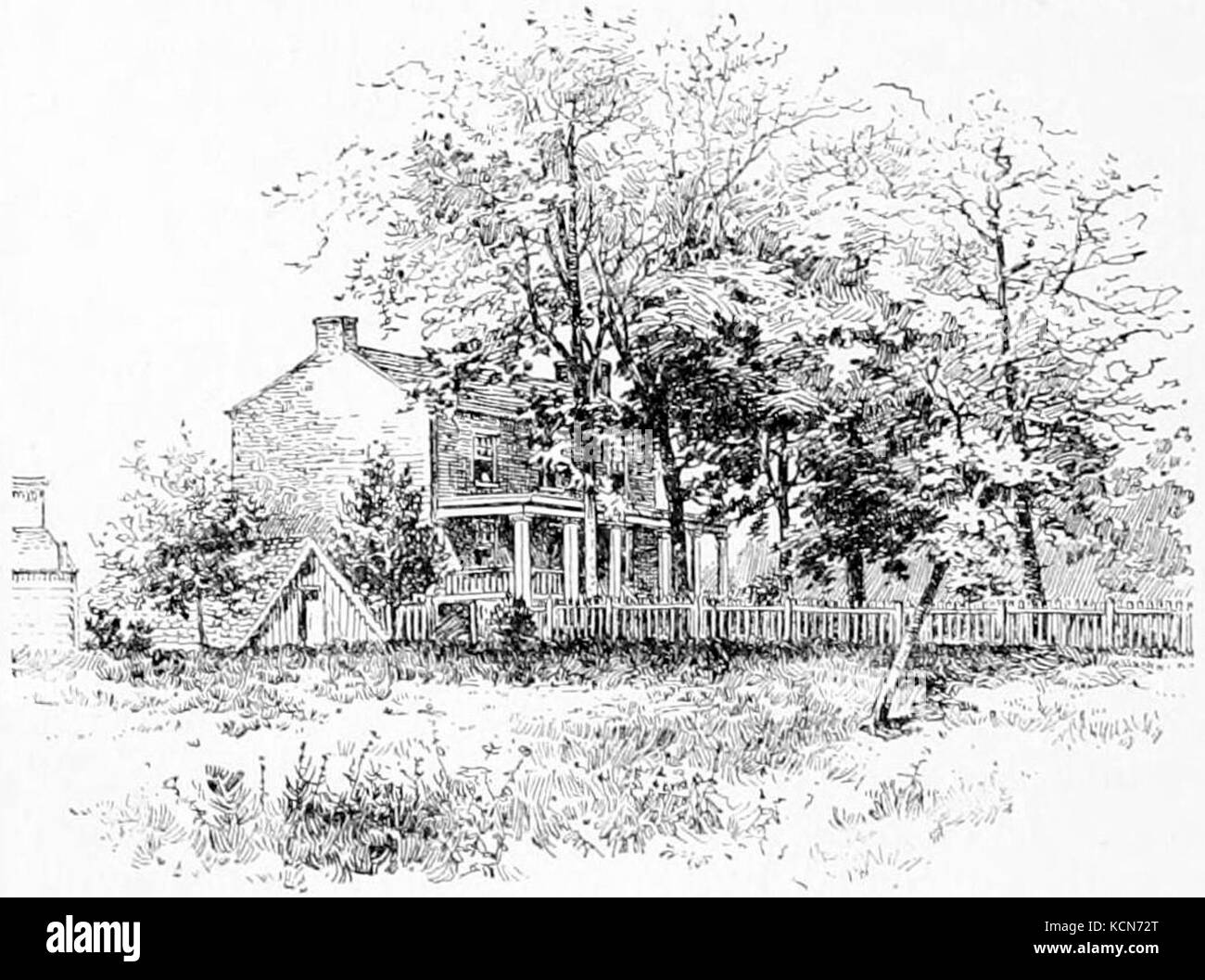 Appletons' Grant Ulysses S   McLean house Appomattox Stock Photo