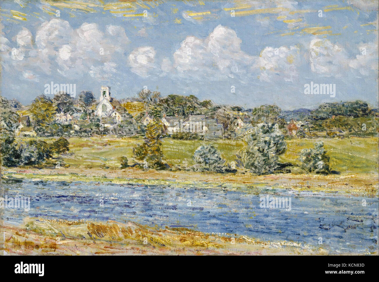 Childe Hassam   Landscape at Newfields, New Hampshire Stock Photo