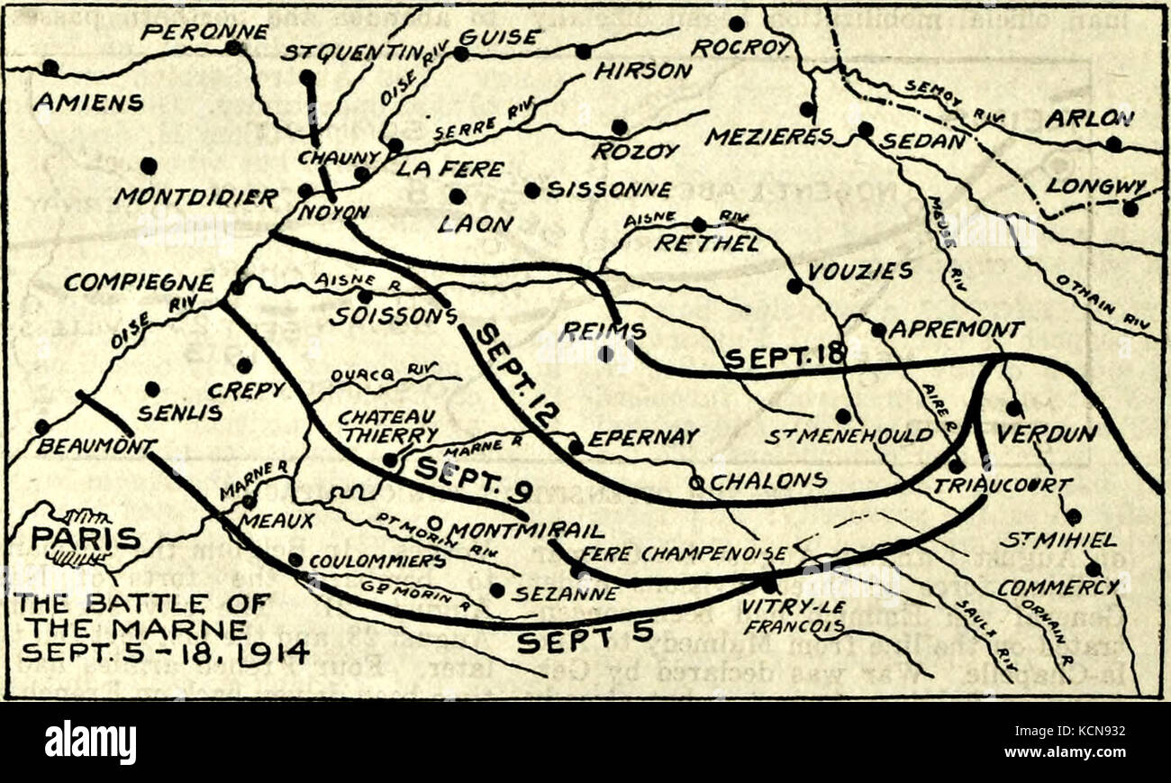 Battle Of The Marne Map Hi-res Stock Photography And Images - Alamy