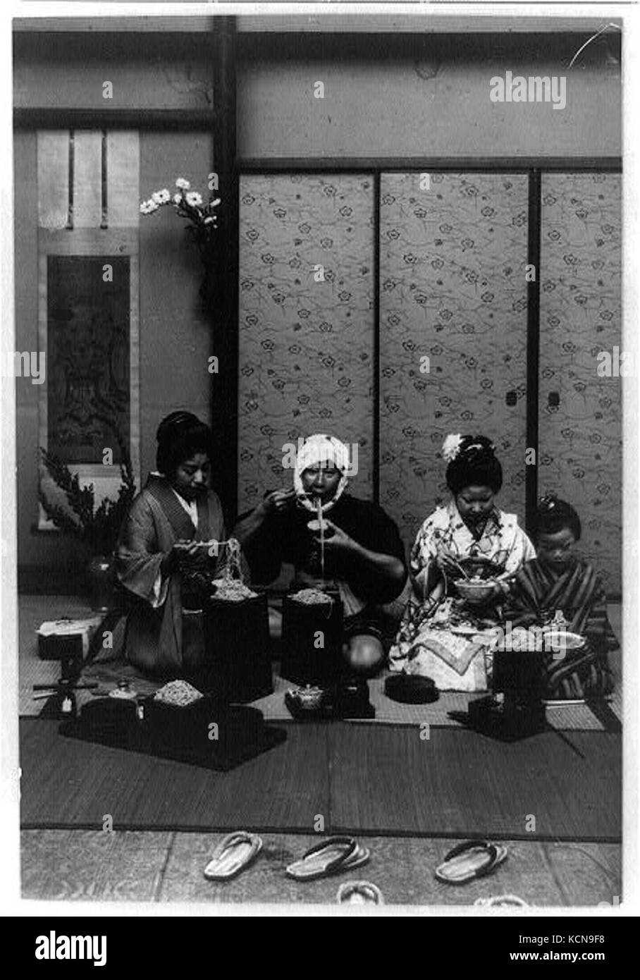 Family Meal, Japan Lccn2002716187 Stock Photo - Alamy