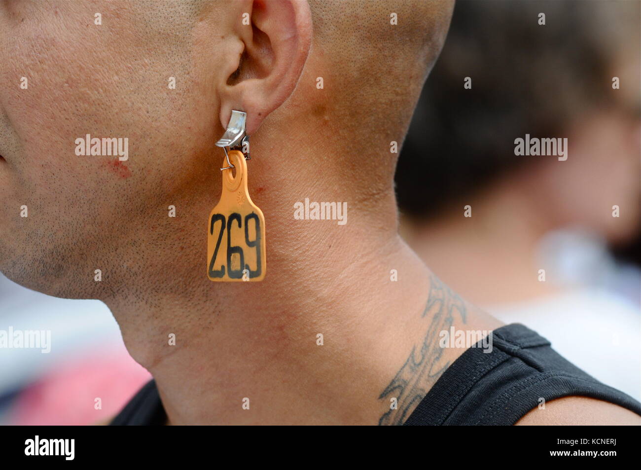 Lyon, France L269 Animals rights activists protest violences made to ...