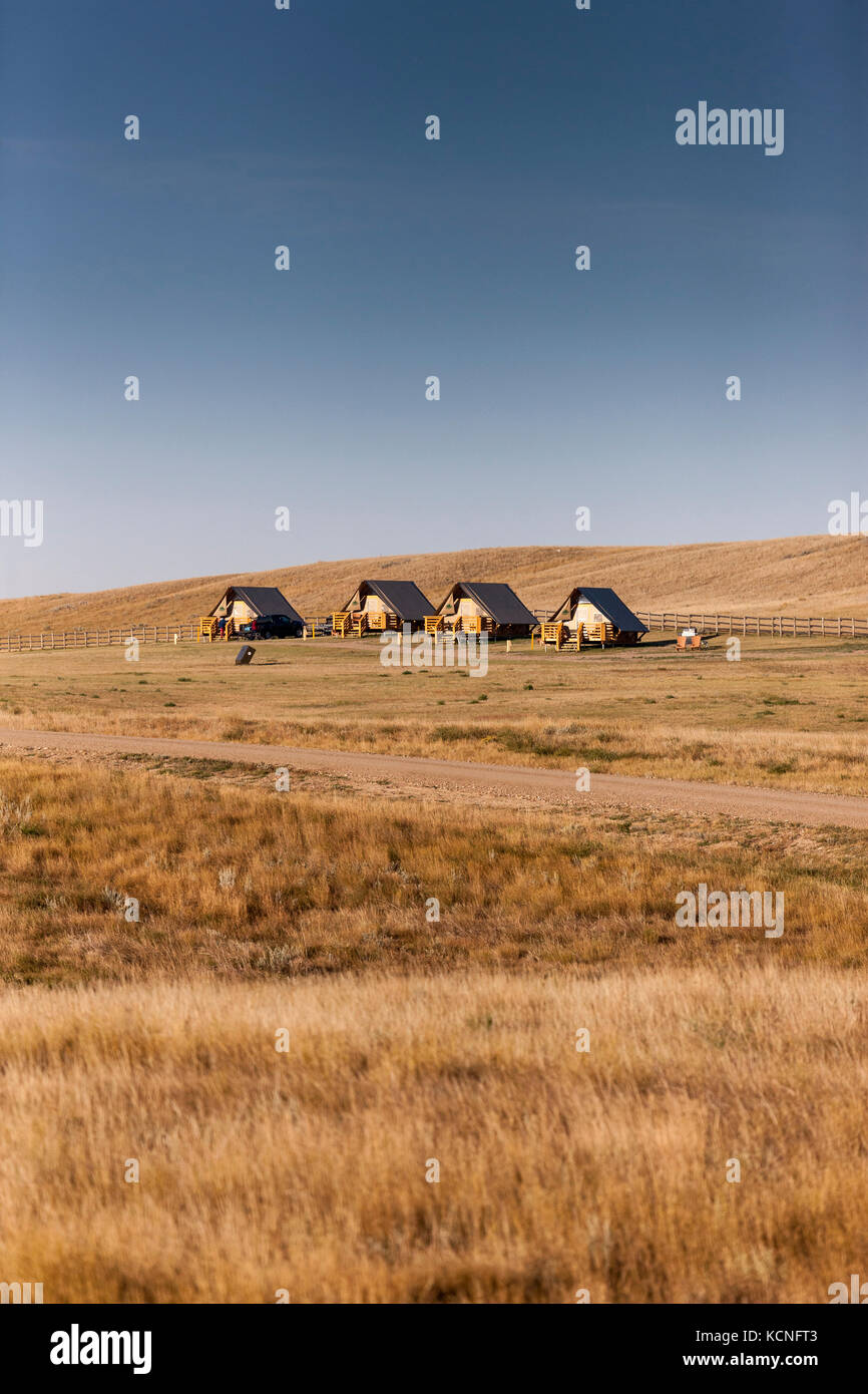 Grasslands national park canada camping hires stock photography and