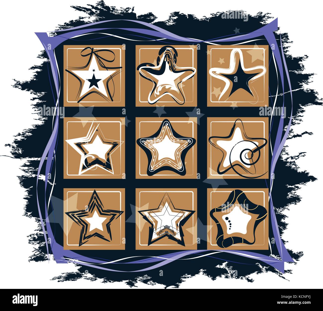 Christmas background with stars, vector Illustration Stock Vector Image ...