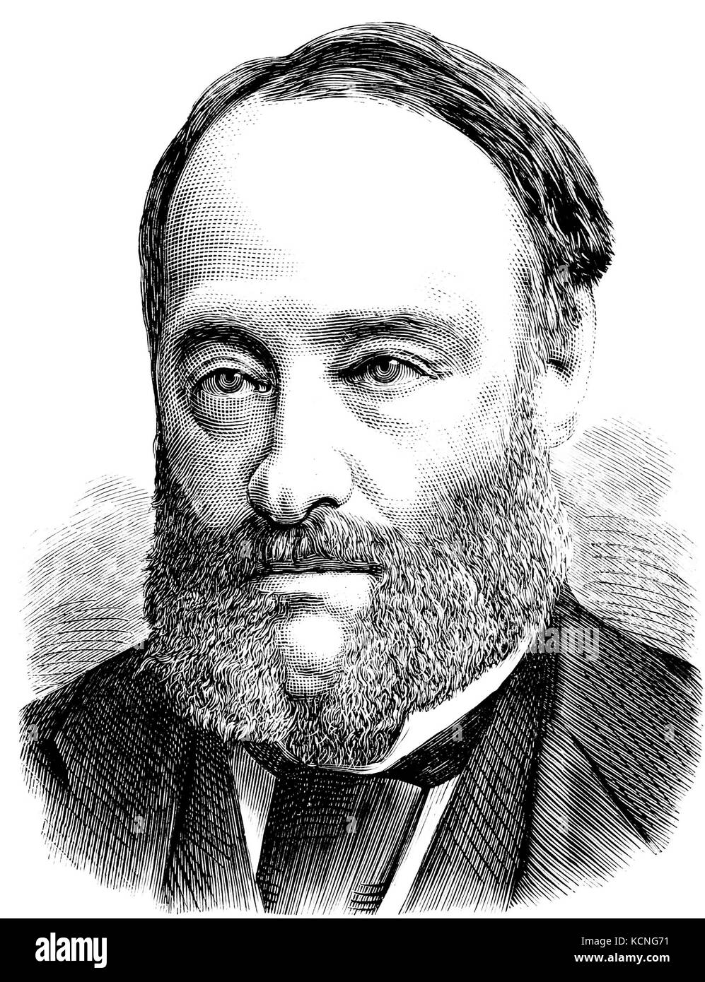 JAMES PRESCOTT JOULE (1818-1889) English mathematician and physicist Stock Photo