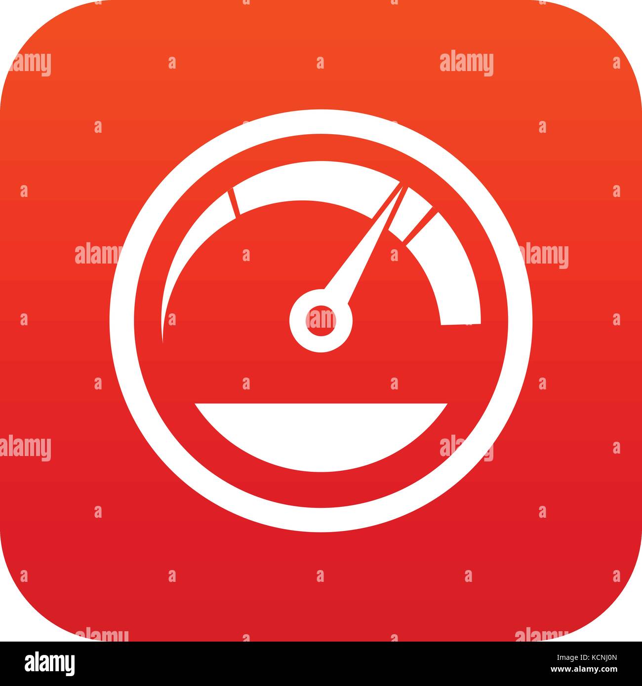 Speedometer icon digital red Stock Vector Image & Art - Alamy
