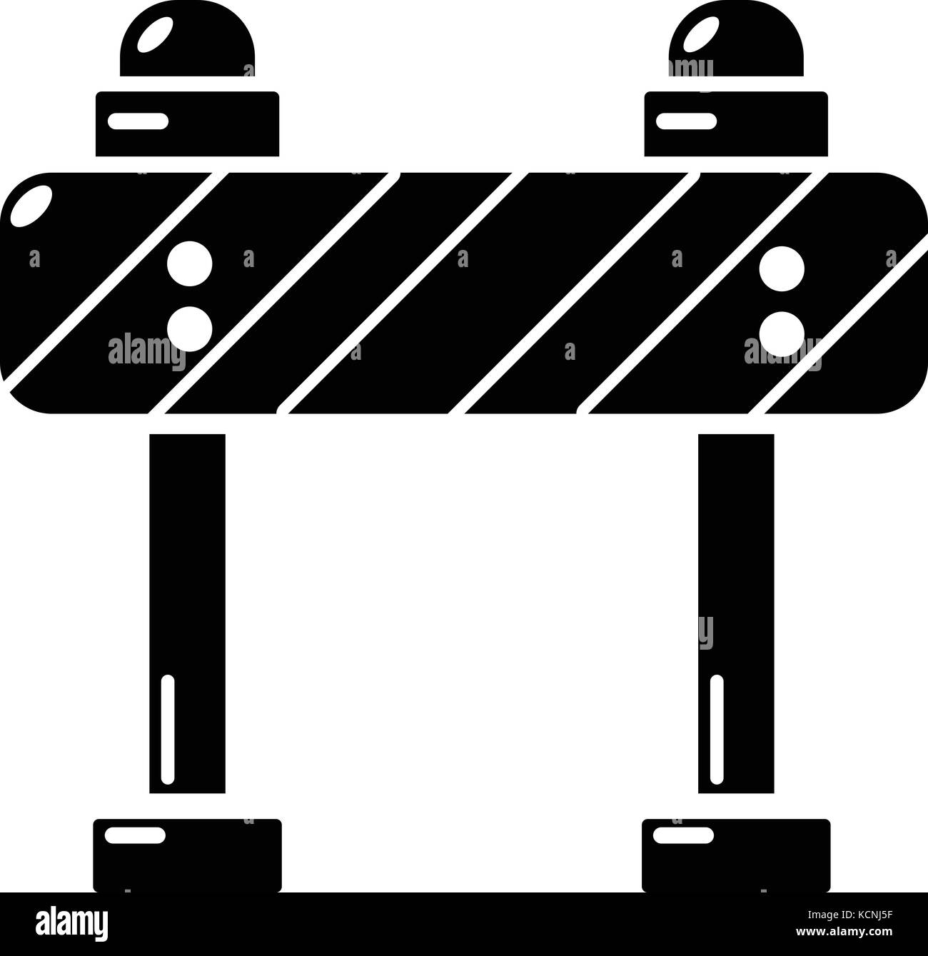 Road block icon, simple black style Stock Vector Image & Art - Alamy