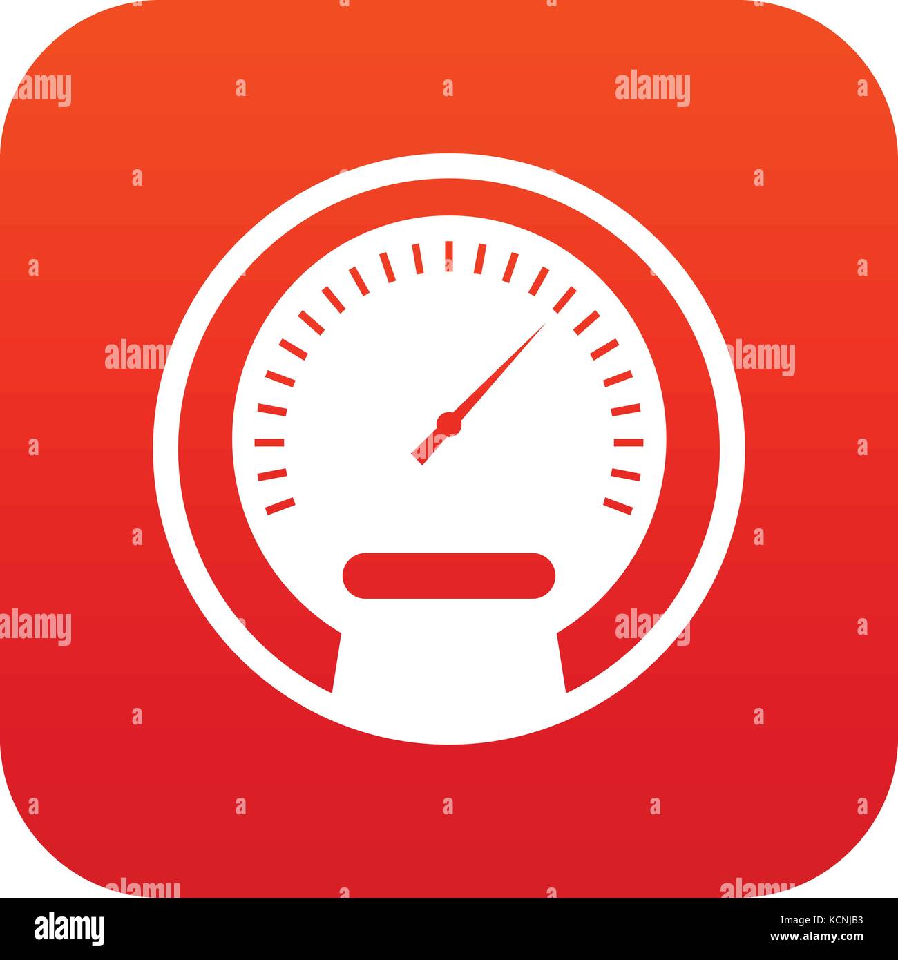 Speedometer icon digital red Stock Vector Image & Art - Alamy