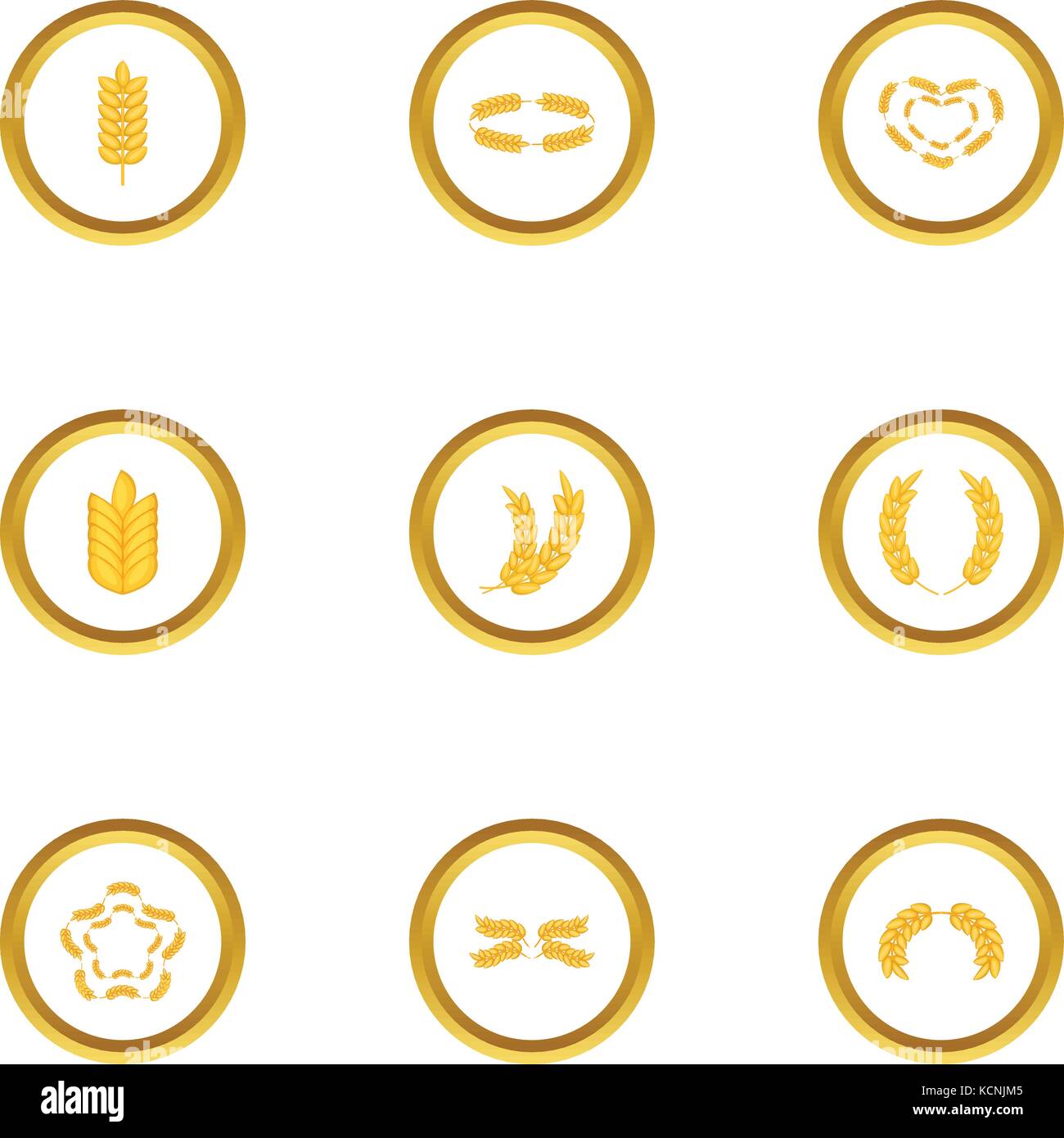 Ear corn icons set, cartoon style Stock Vector Image & Art - Alamy