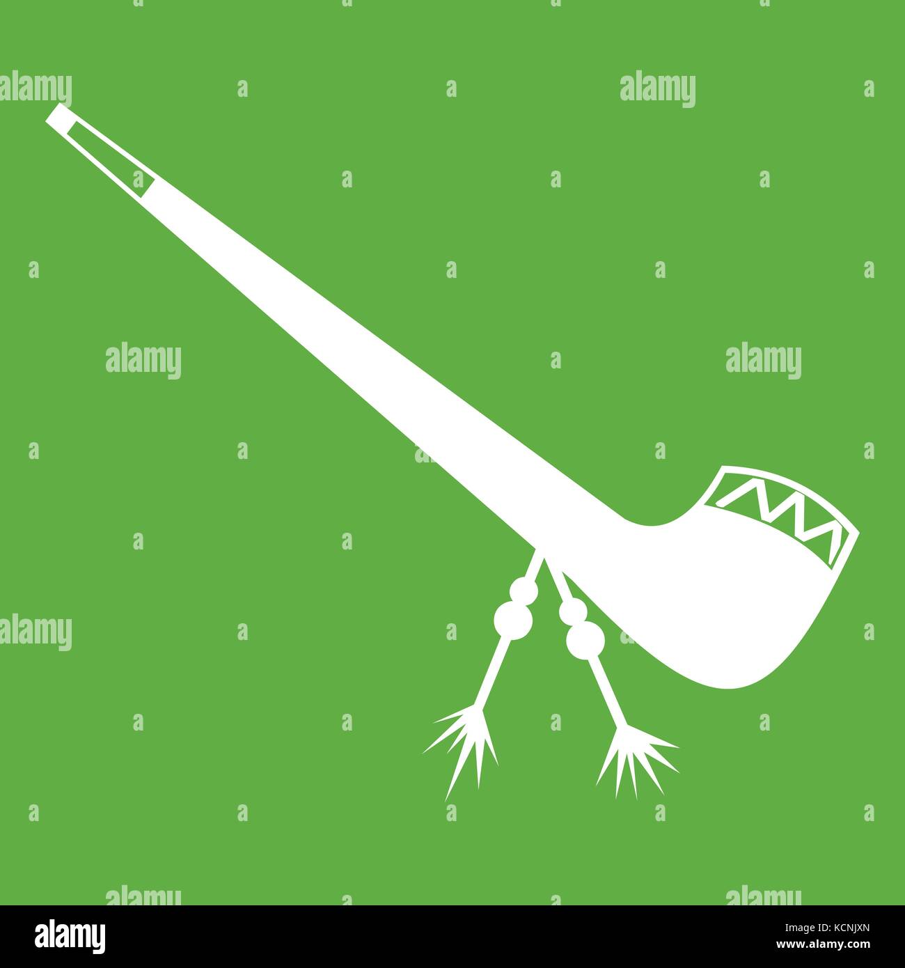 Smoking pipe icon green Stock Vector Image & Art - Alamy