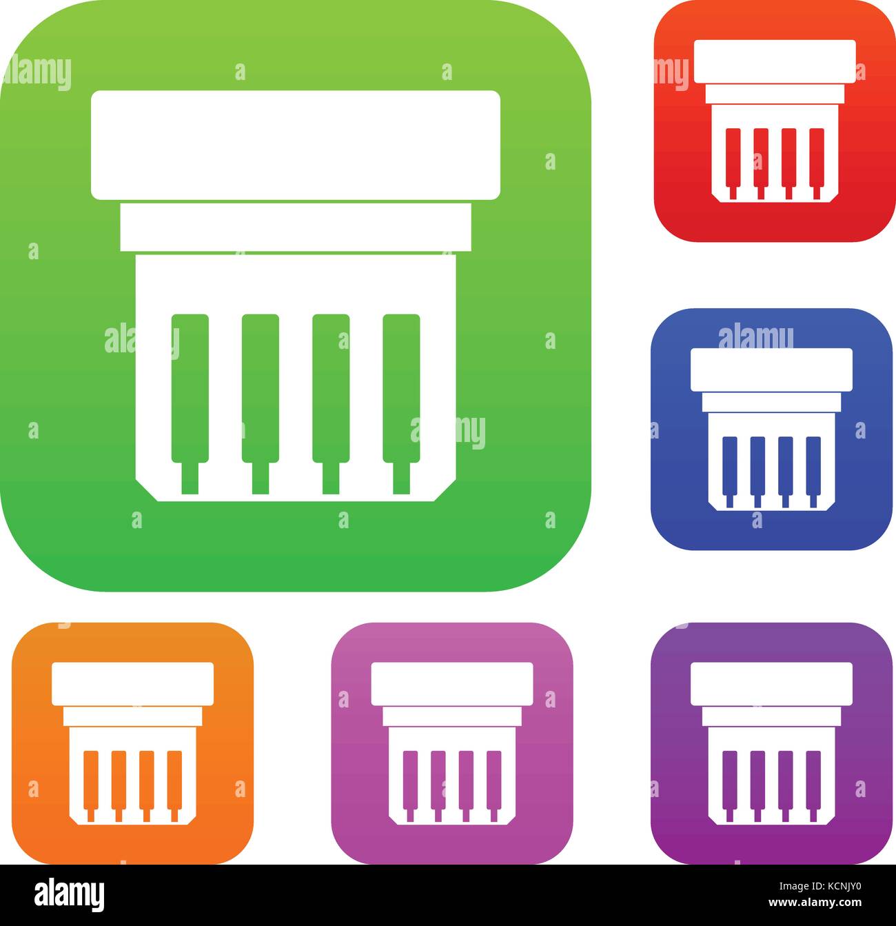 Electronic circuit board set color collection Stock Vector Image & Art ...
