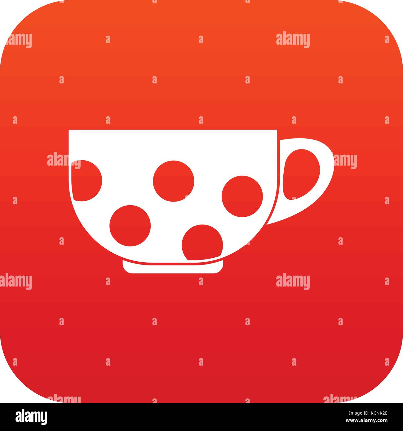 Cup icon digital red Stock Vector Image & Art - Alamy