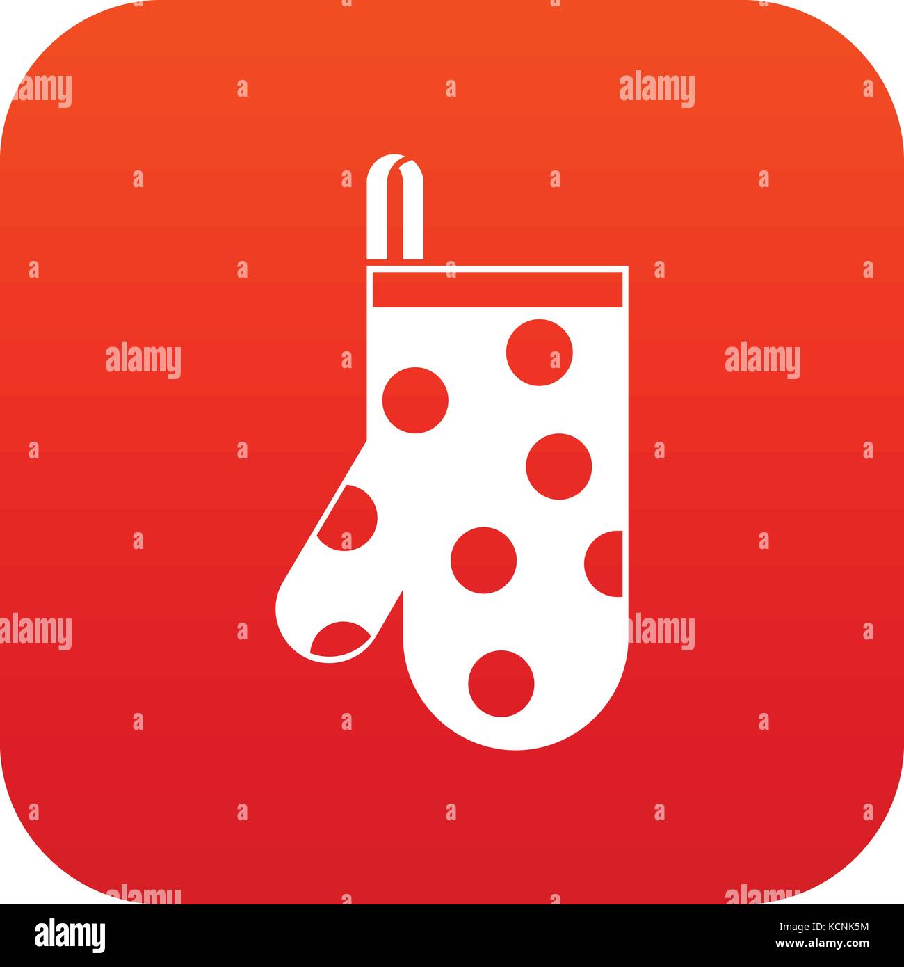 Kitchen glove icon digital red Stock Vector Image & Art Alamy