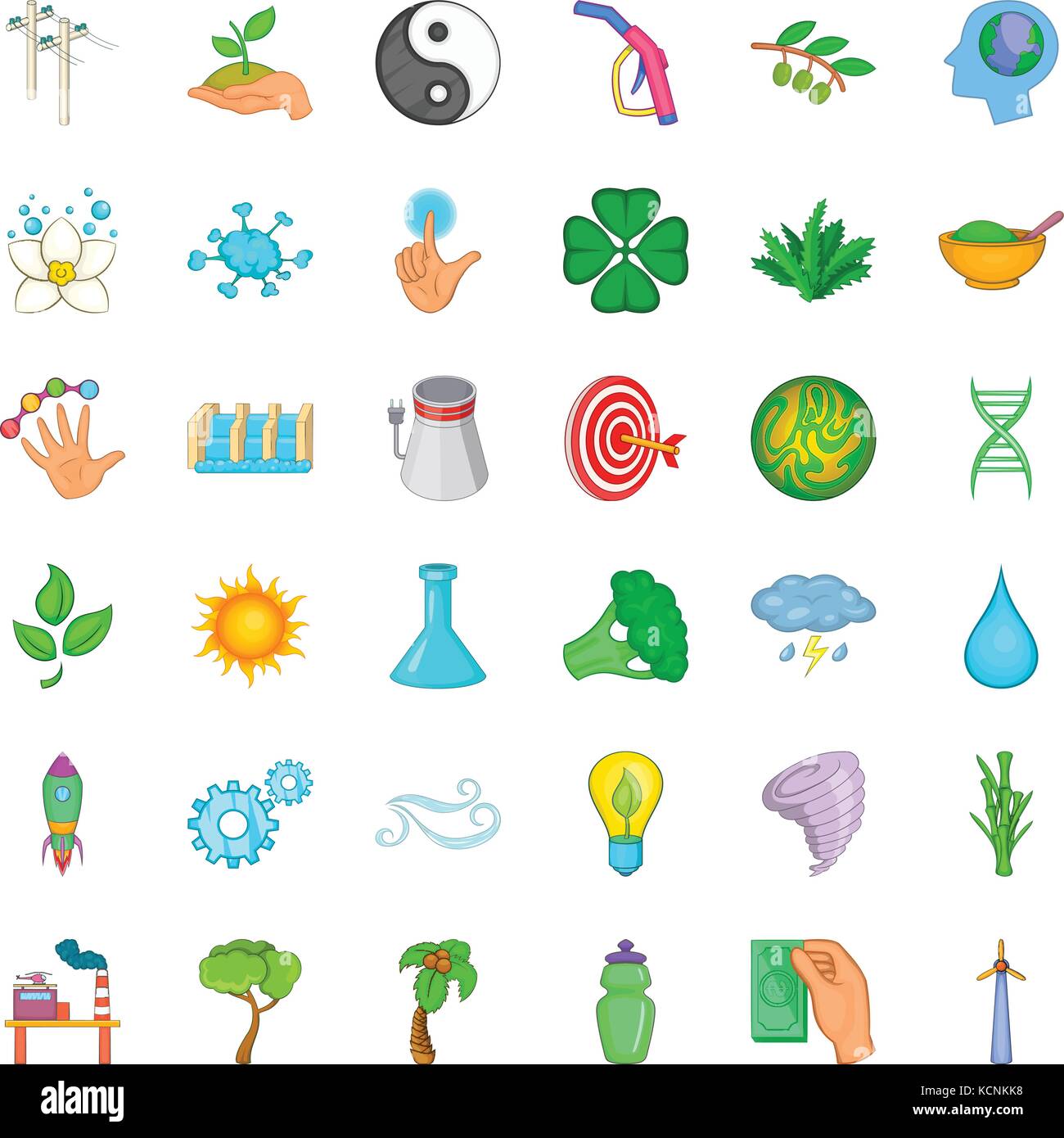 Planet icons set, cartoon style Stock Vector Image & Art - Alamy