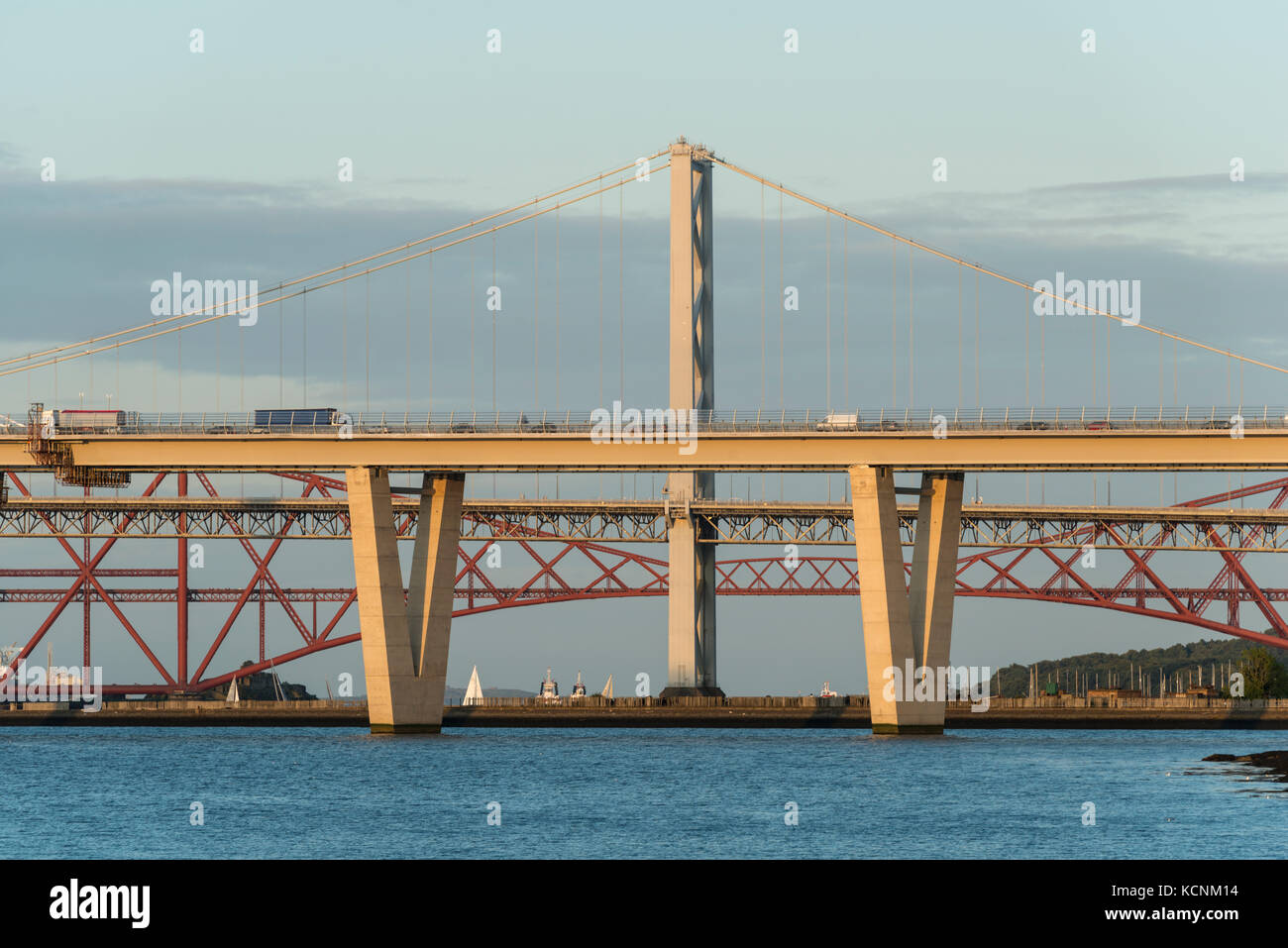 Queensferry crossing on its first day of operation, Queensferry