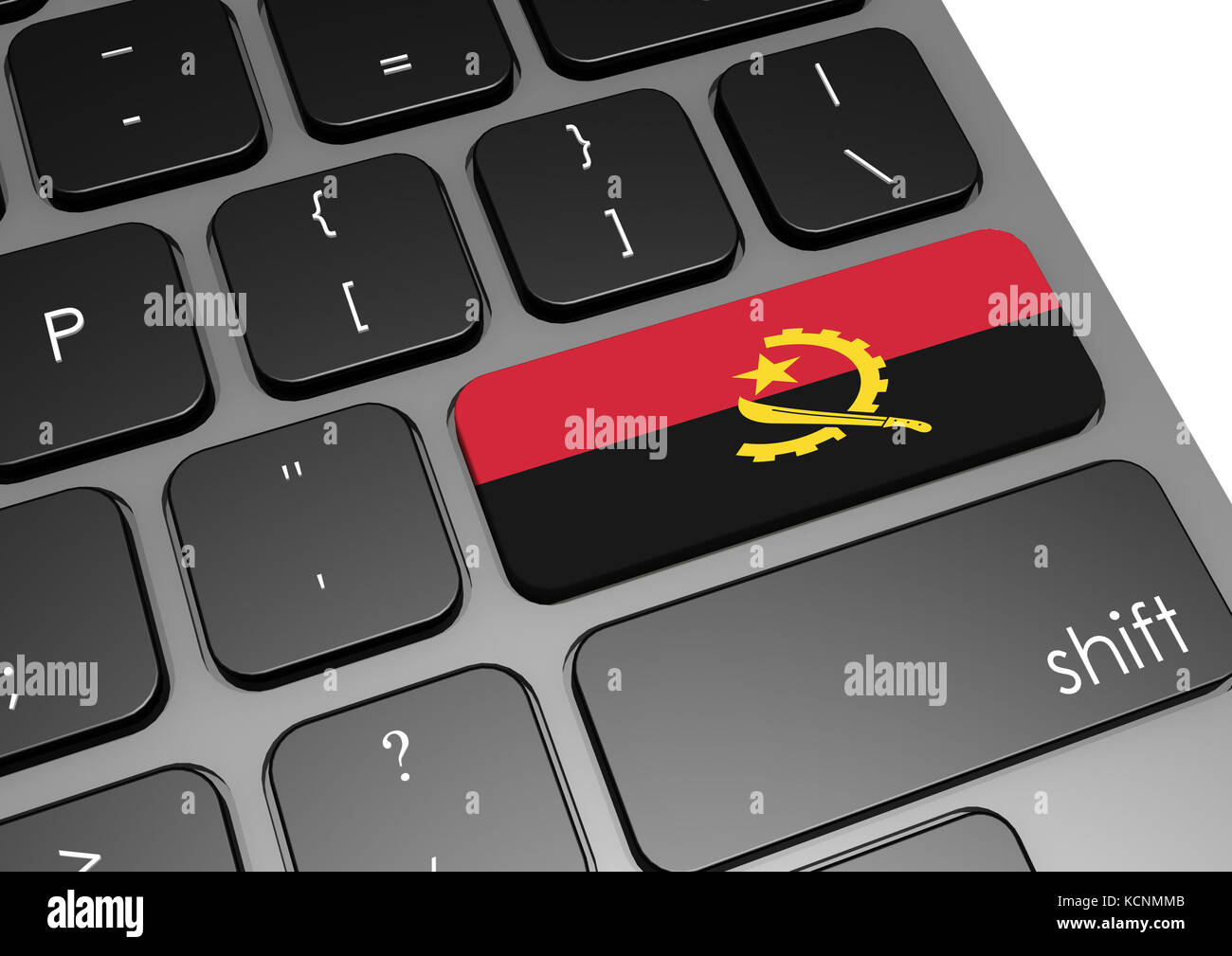 Angola keyboard image with hi-res rendered artwork that could be used ...