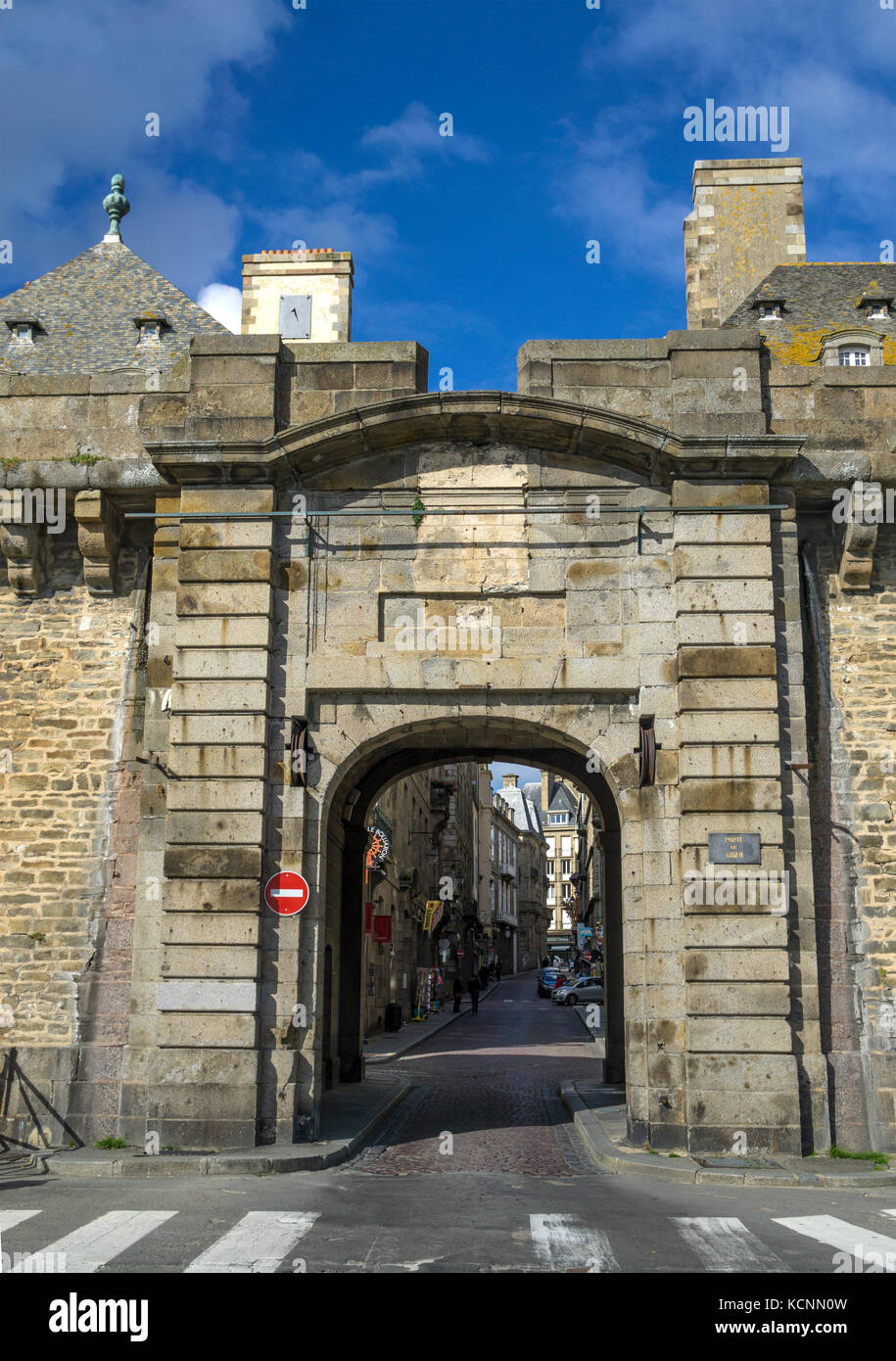 Porte de Dinan at St Malo, Brittany, France Stock Photo - Alamy