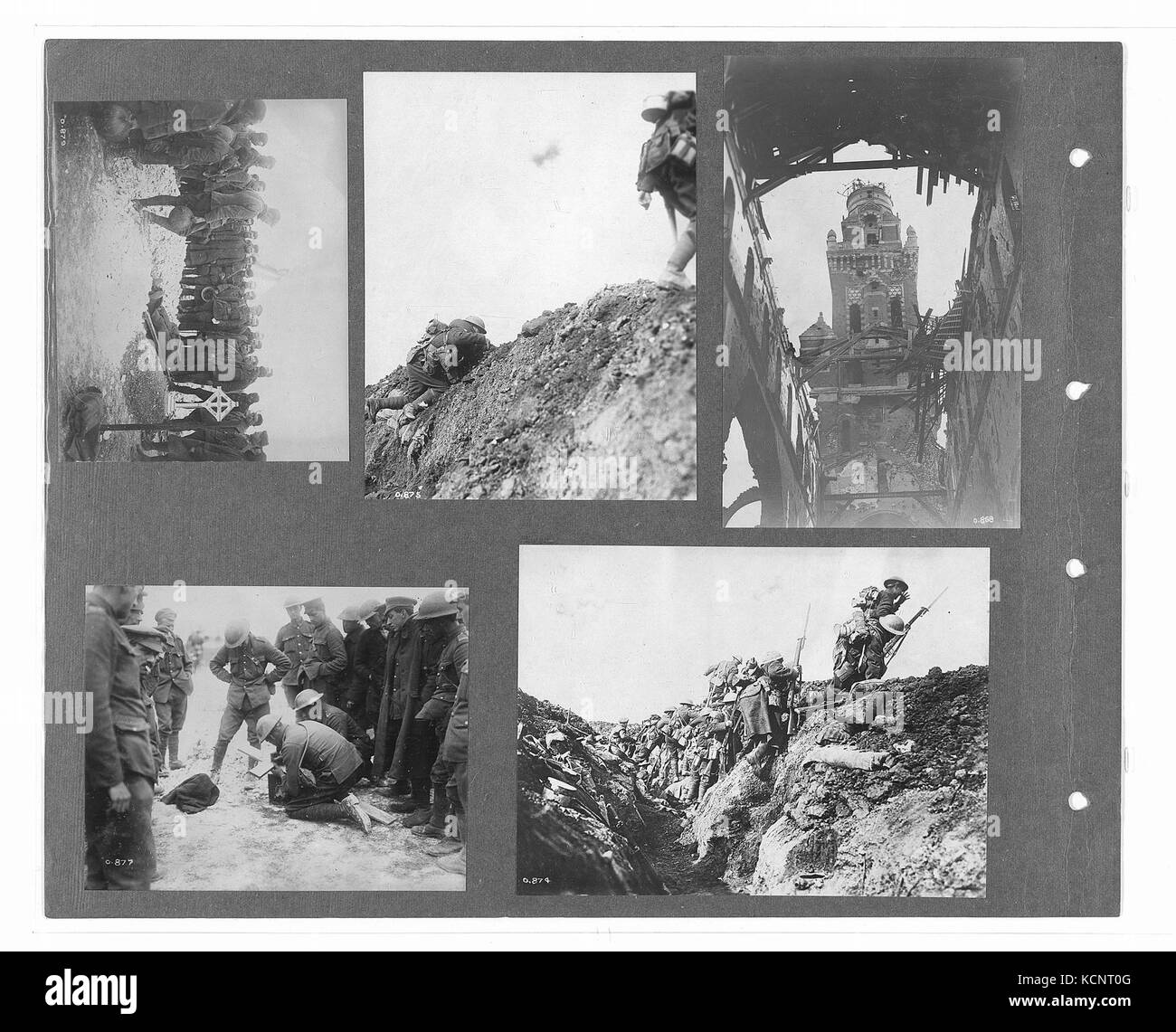 Canadian Official War Photographs (BL l.r.233.b.57.v2 f036r) Stock Photo