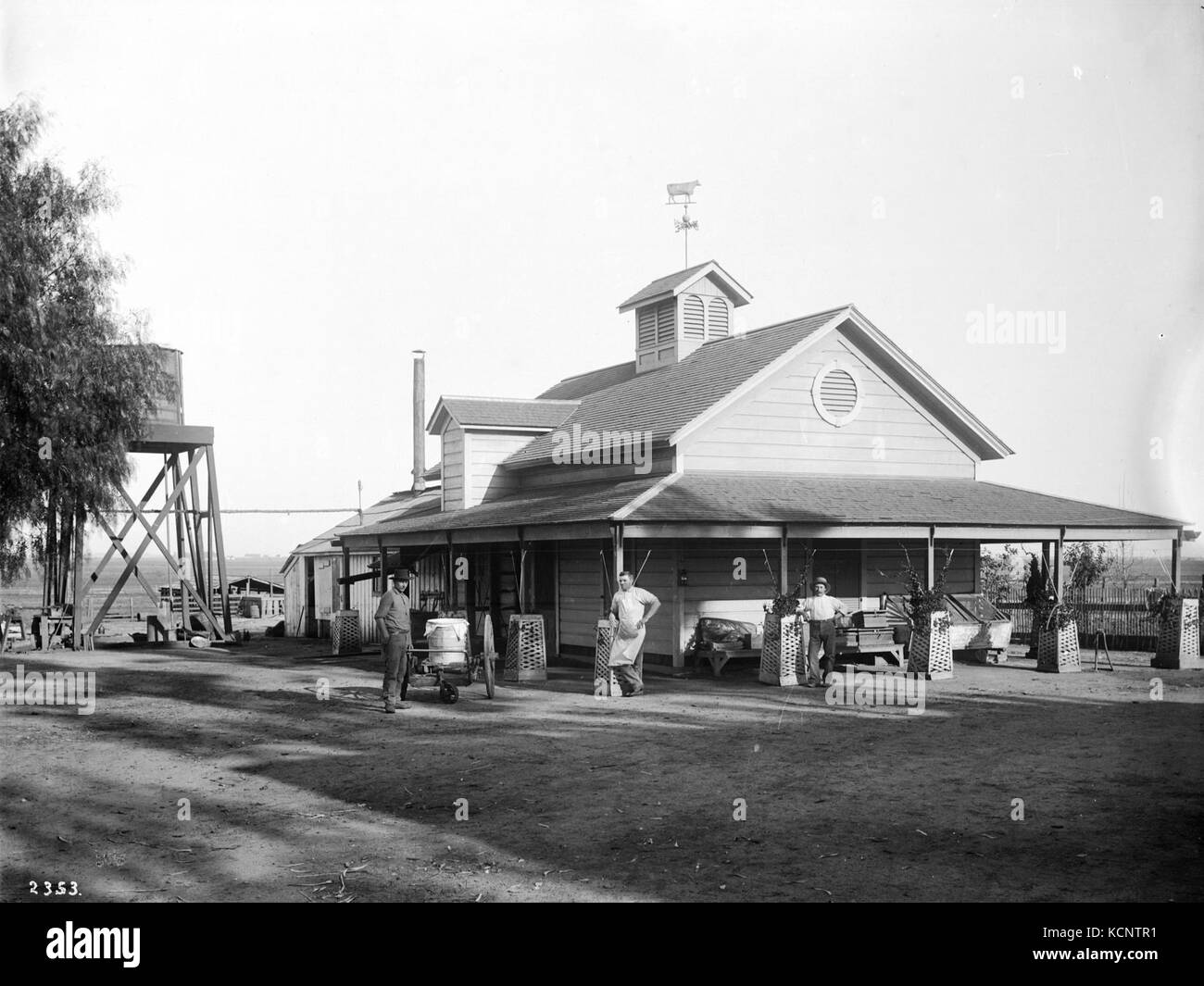 Creamery on Hammel and Denker ranch, Beverly Hills, ca.1905 (CHS 2353