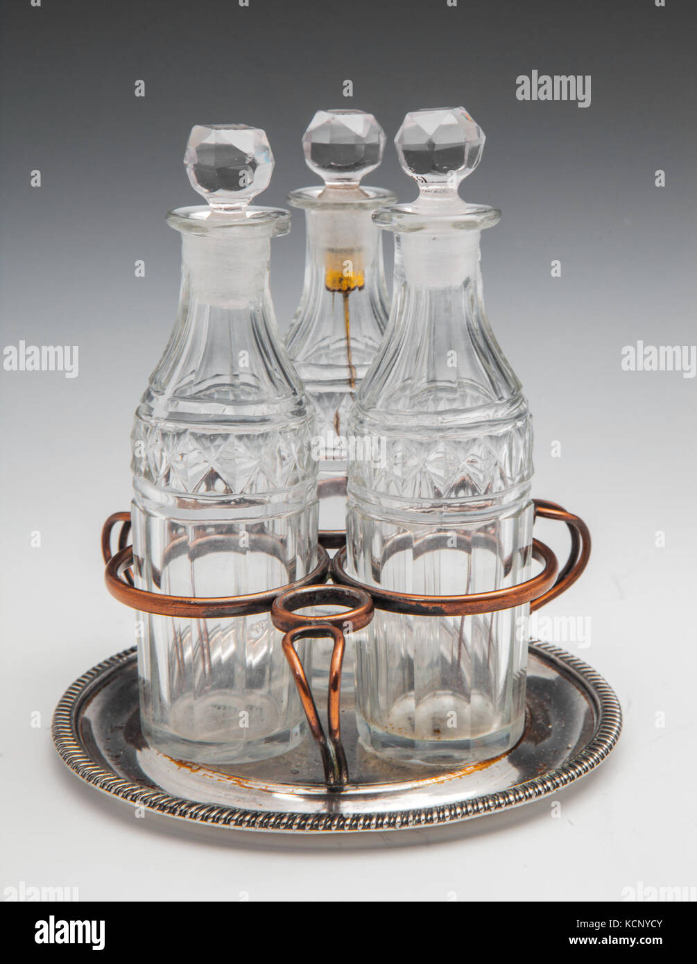 Cruet Set On Stand Stock Photo Alamy