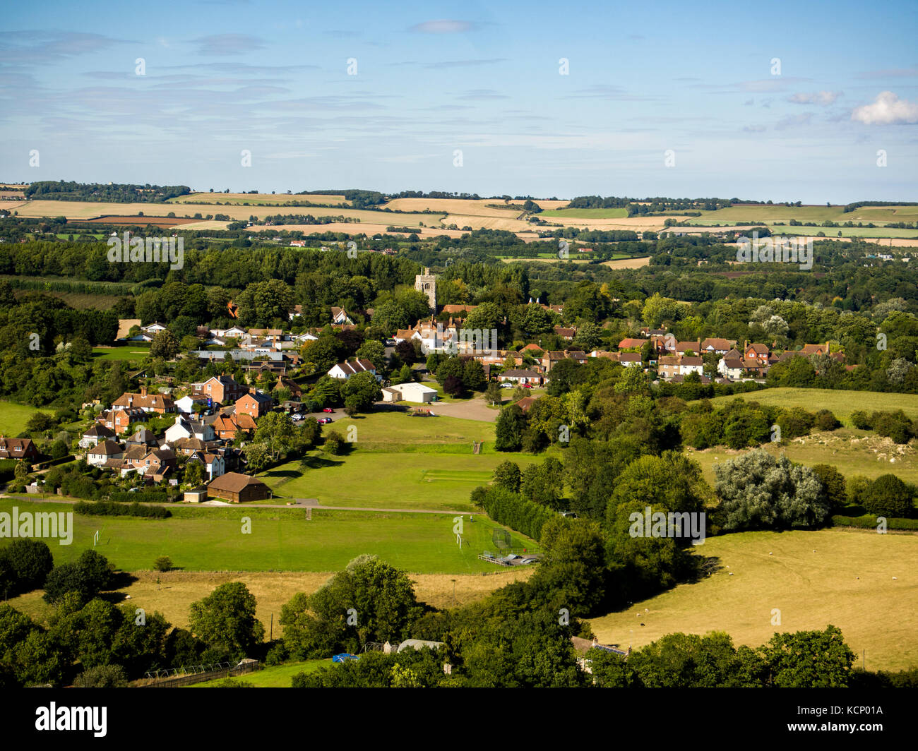 Edgerton, Kent aerial shot Stock Photo Alamy