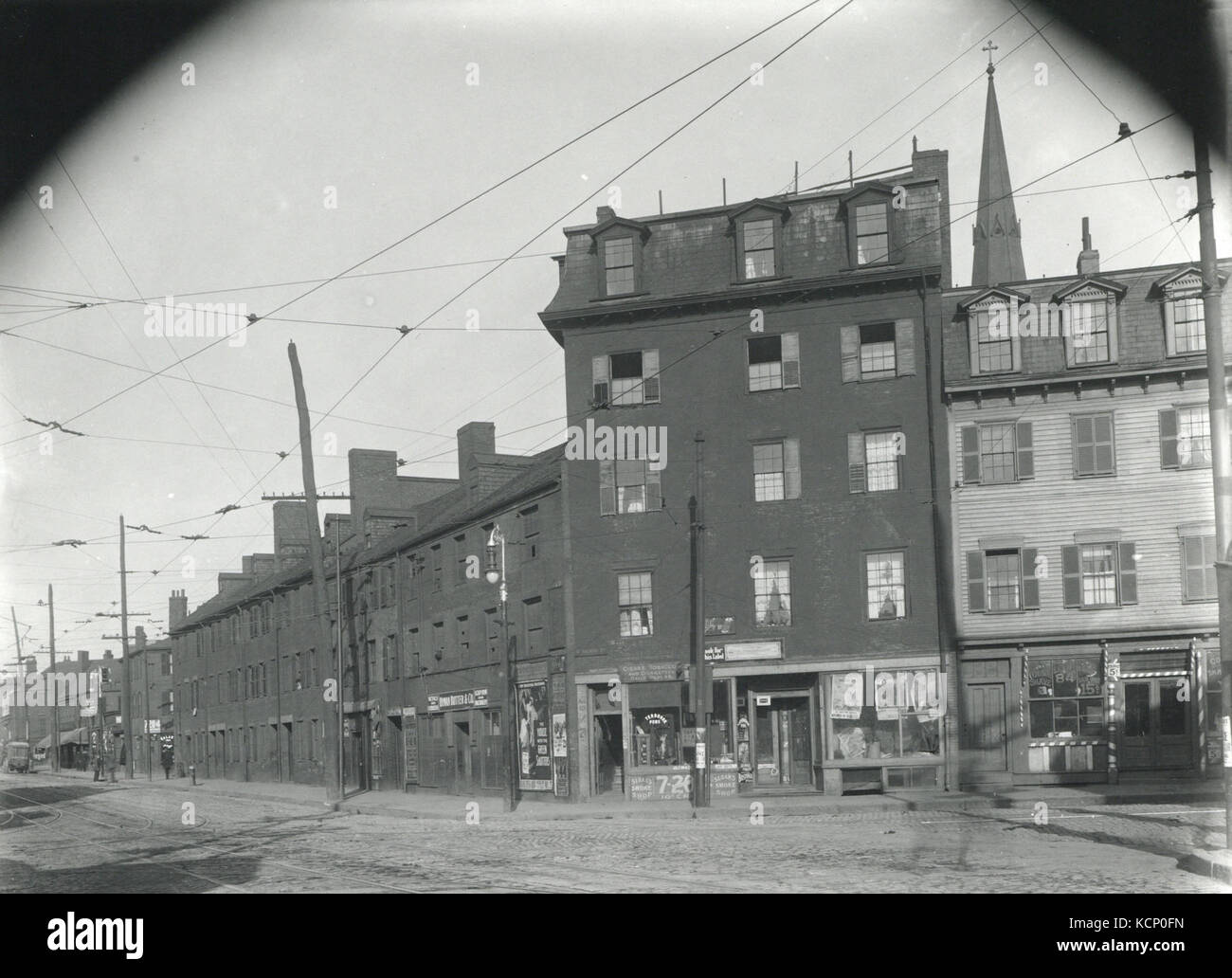 Buildings on east side of Dorchester Avenue from West Fourth Street north (13623763645 Stock