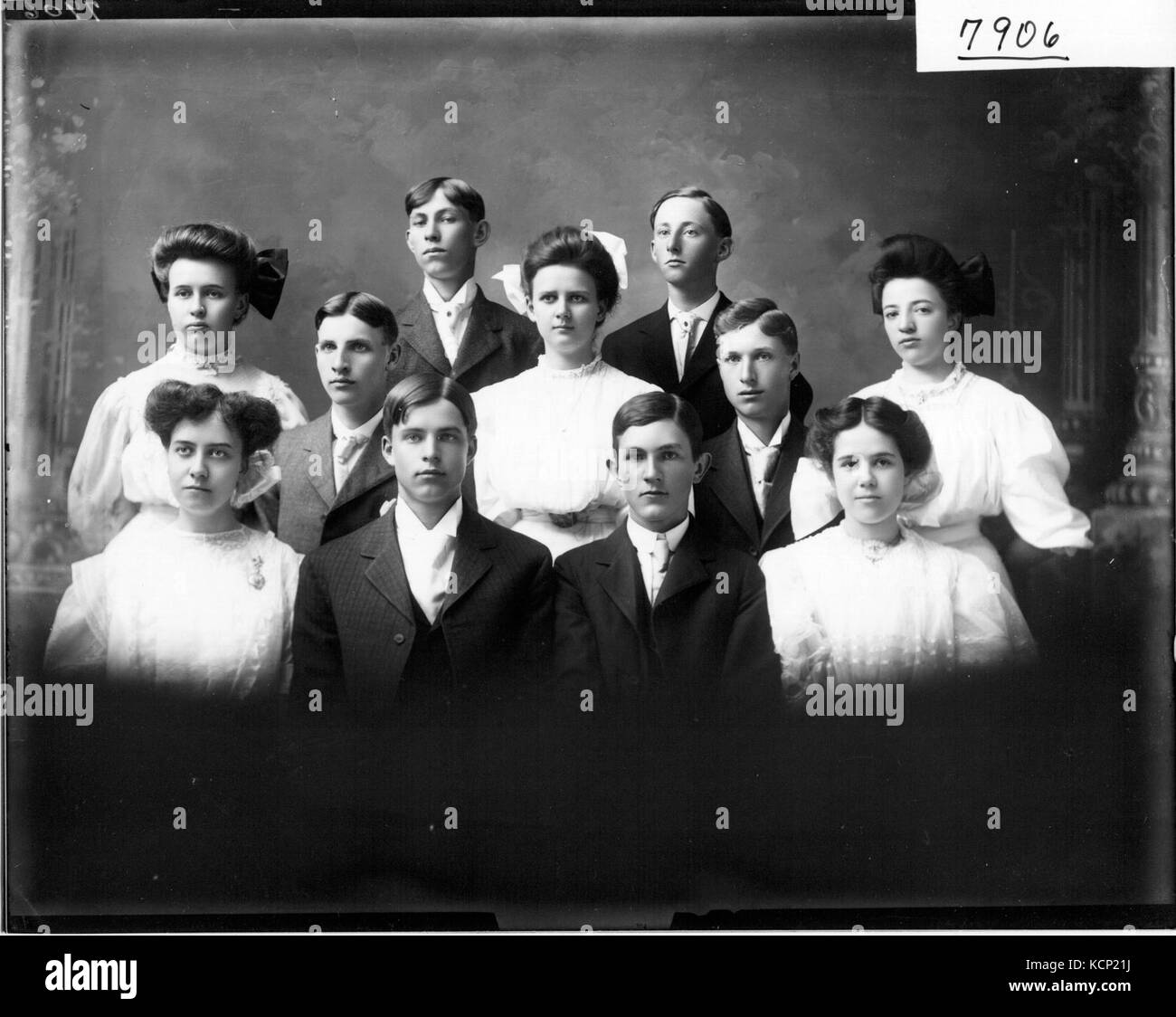College Corner High School senior class 1907 (3191456997 Stock Photo
